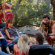 Manson (Gethin Anthony) entertains his followers (Photo: NBC)